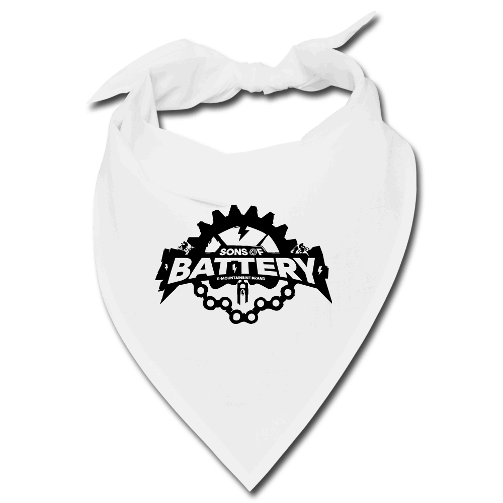 SPOD Bandana Weiß Rough Skull Bandana E-Bike-Community