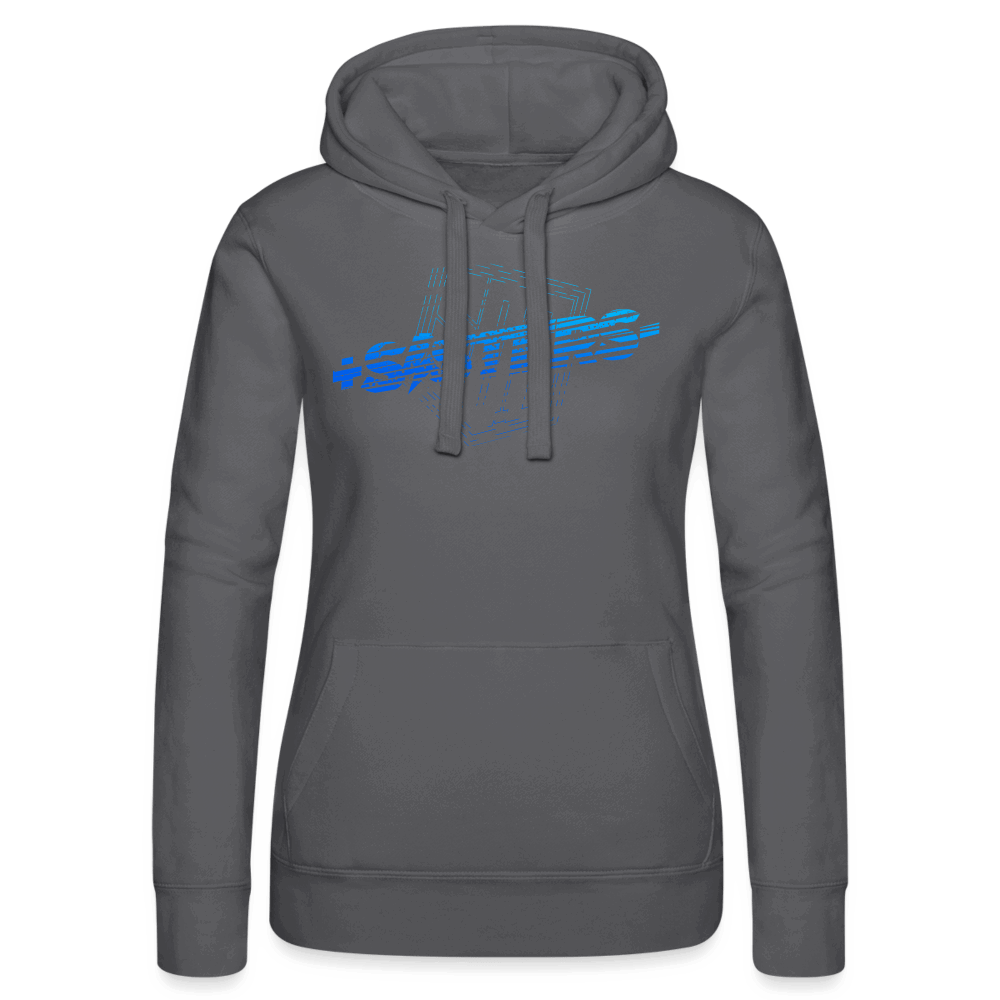 SPOD Frauen Kapuzen Sweater von Russell Grau / XS Sisters Blue - Kapuzen Sweater von Russell E-Bike-Community