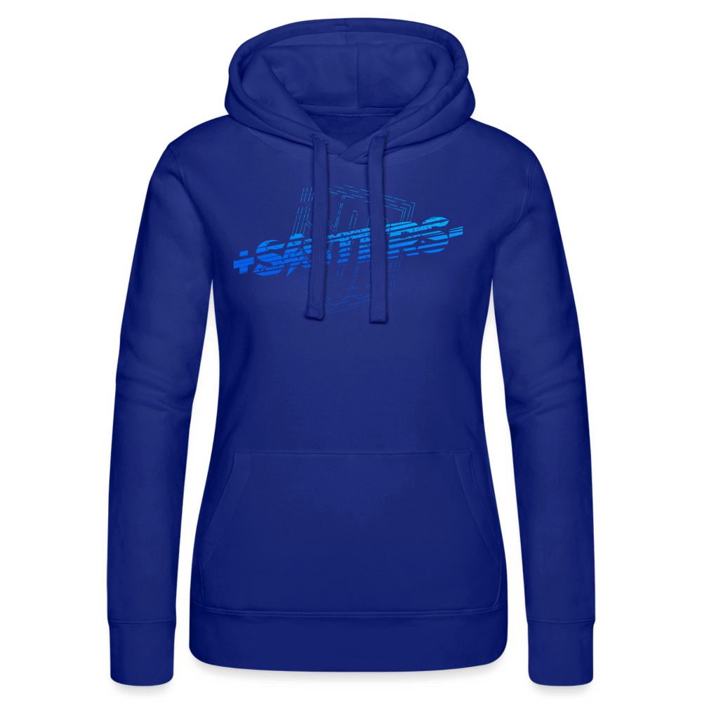 SPOD Frauen Kapuzen Sweater von Russell Royalblau / XS Sisters Blue - Kapuzen Sweater von Russell E-Bike-Community