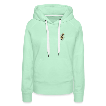 SPOD Frauen Premium Hoodie 2 Seiten - Shred or Alive - Crew - Frauen Premium Hoodie E-Bike-Community