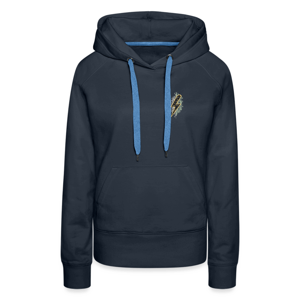 SPOD Frauen Premium Hoodie 2 Seiten - Shred or Alive - Crew - Frauen Premium Hoodie E-Bike-Community