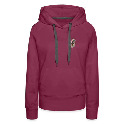 SPOD Frauen Premium Hoodie 2 Seiten - Shred or Alive - Crew - Frauen Premium Hoodie E-Bike-Community