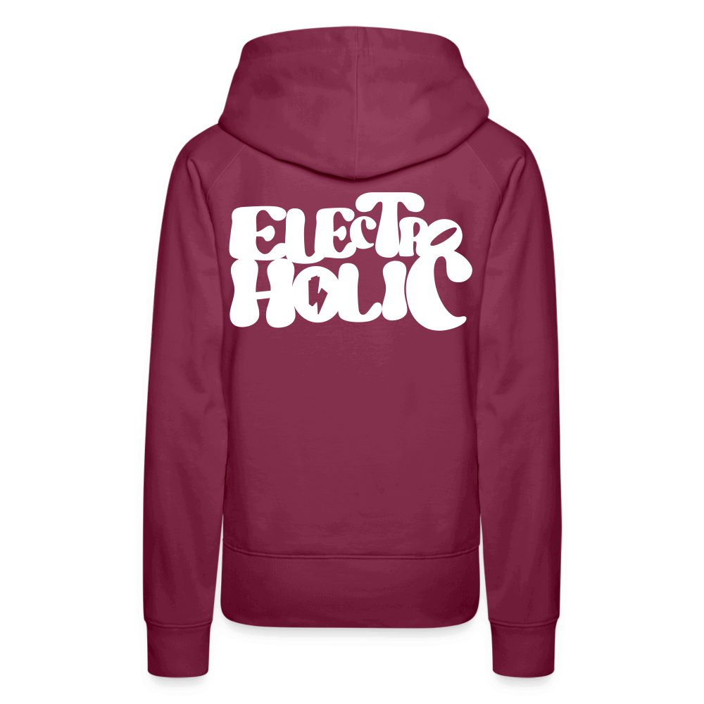 SPOD Frauen Premium Hoodie 60s Electroholic - Flock - Frauen Premium Hoodie E-Bike-Community