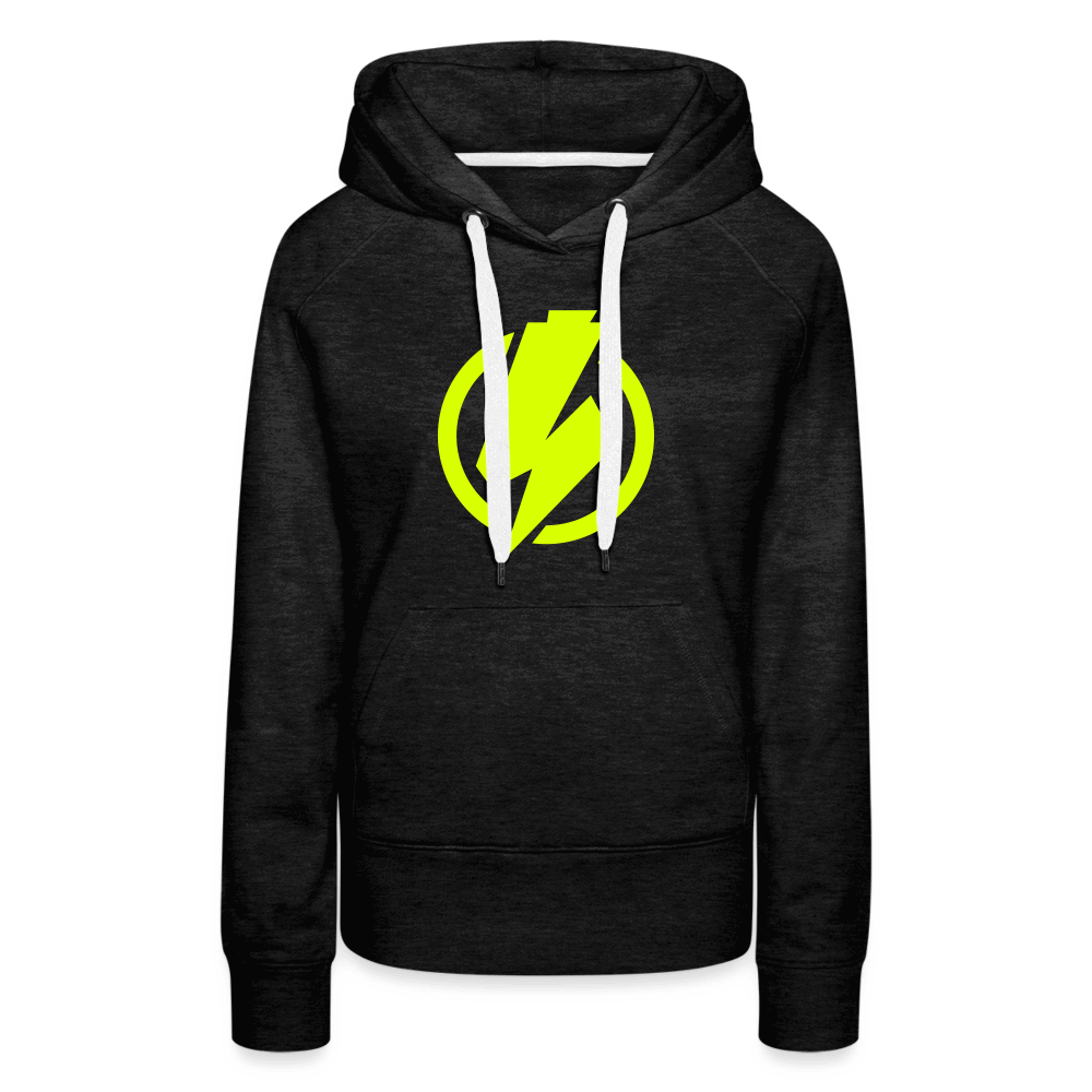 SPOD Frauen Premium Hoodie Anthrazit / S Lightning - Frauen Premium Hoodie E-Bike-Community