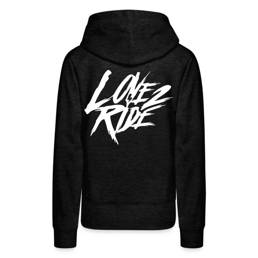 SPOD Frauen Premium Hoodie Anthrazit / S Love 2 Ride / ❤️ Frauen Premium Hoodie E-Bike-Community