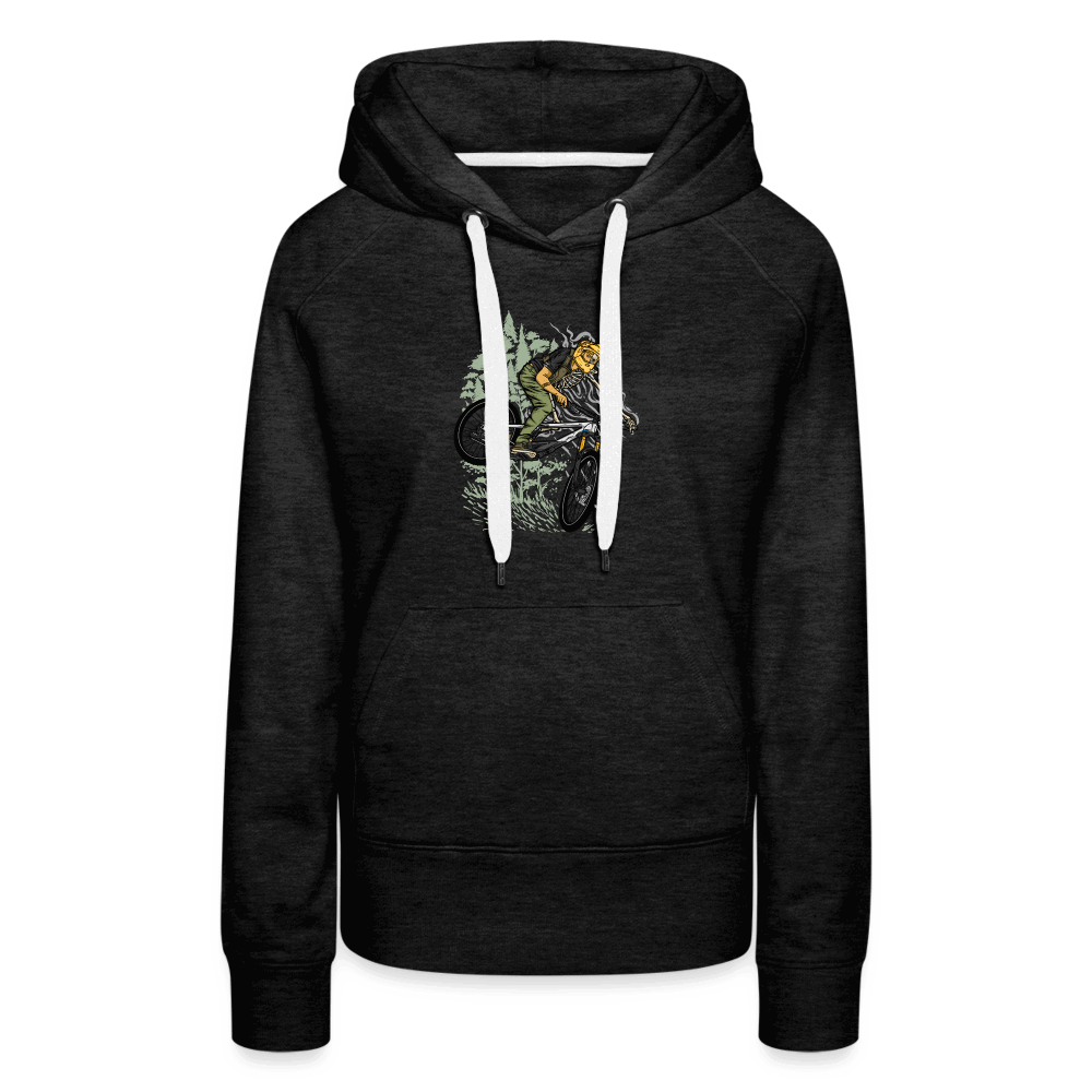 SPOD Frauen Premium Hoodie Anthrazit / S Shred or Alive? 2022 Frauen Premium Hoodie E-Bike-Community