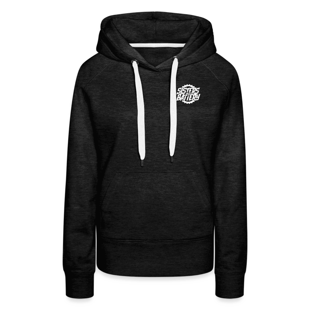 SPOD Frauen Premium Hoodie Anthrazit / S Sisters of Battery SoB - Frauen Premium Hoodie E-Bike-Community