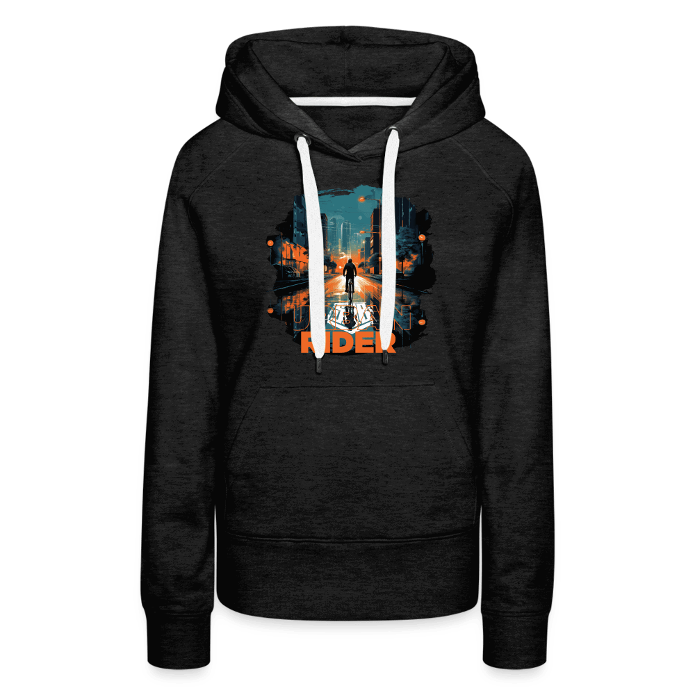 SPOD Frauen Premium Hoodie Anthrazit / S Urban Rider - Frauen Premium Hoodie E-Bike-Community