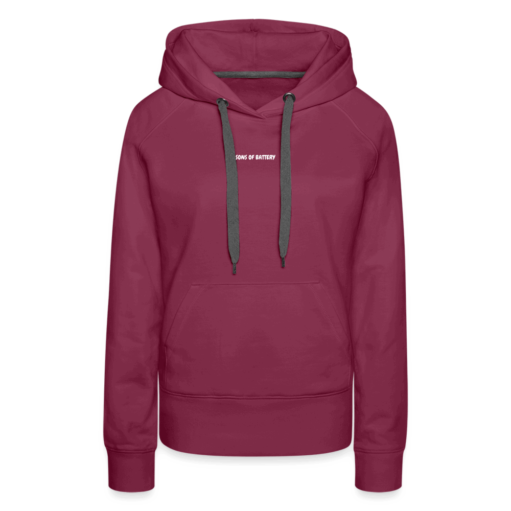 SPOD Frauen Premium Hoodie Bordeaux / S 60s Electroholic - Flock - Frauen Premium Hoodie E-Bike-Community