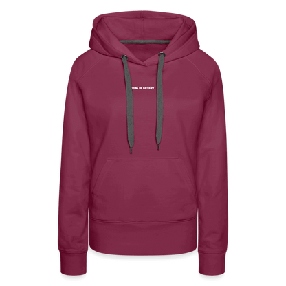 SPOD Frauen Premium Hoodie Bordeaux / S 60s Electroholic - Flock - Frauen Premium Hoodie E-Bike-Community