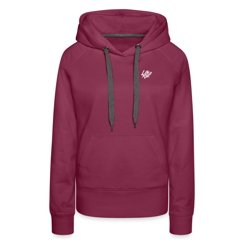 SPOD Frauen Premium Hoodie Bordeaux / S Love 2 Ride - Frauen Premium Hoodie E-Bike-Community