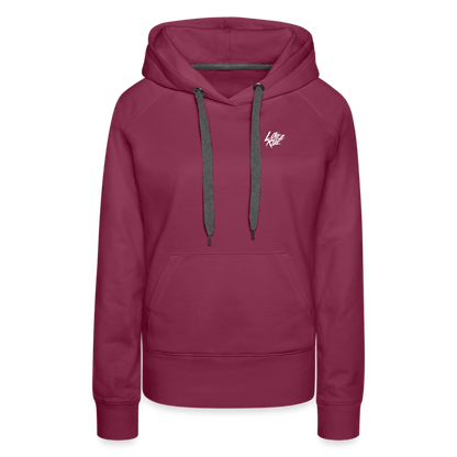 SPOD Frauen Premium Hoodie Bordeaux / S Love 2 Ride - Frauen Premium Hoodie E-Bike-Community