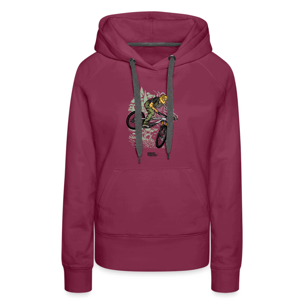 SPOD Frauen Premium Hoodie Bordeaux / S Shred or Alive? 2022 Frauen Premium Hoodie E-Bike-Community