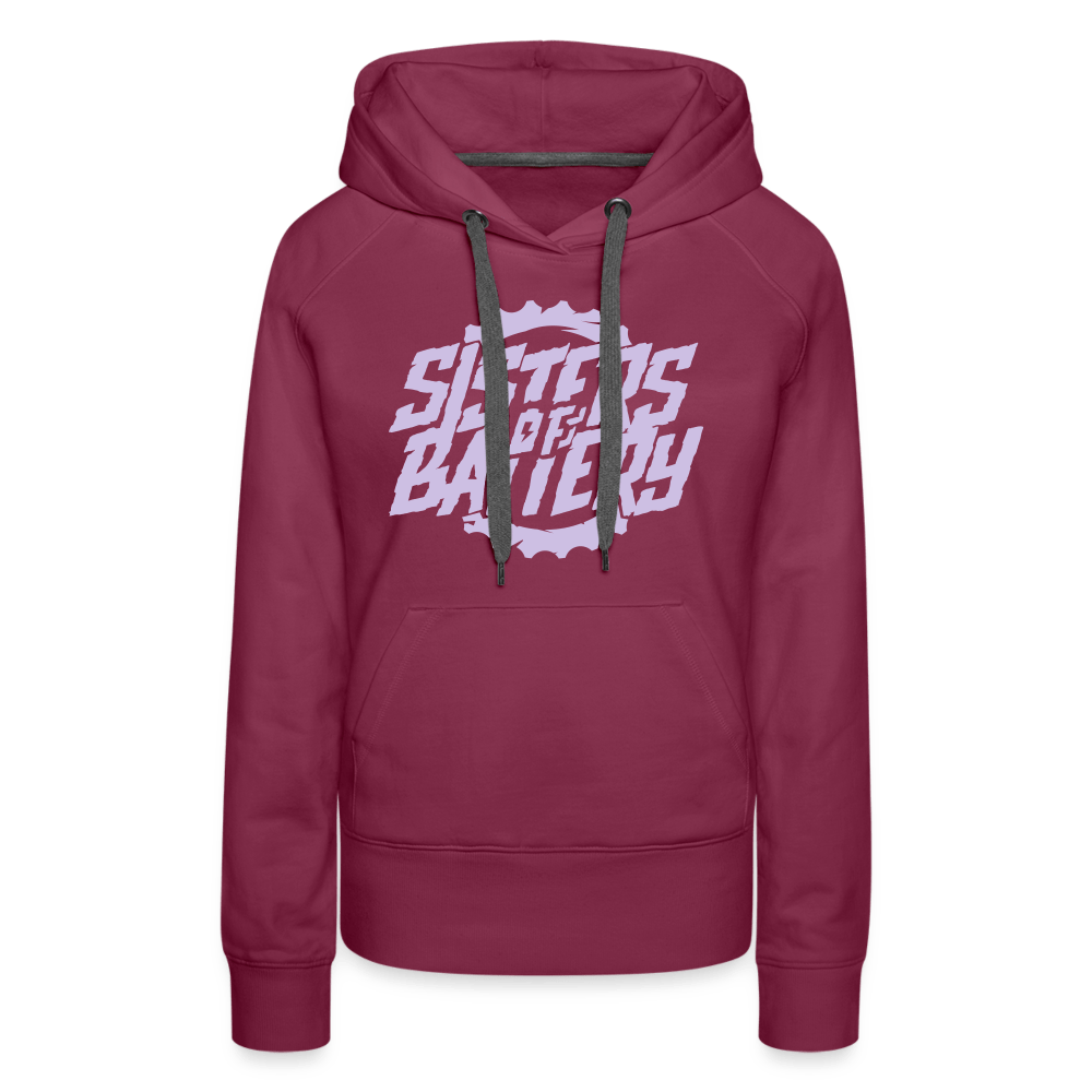 SPOD Frauen Premium Hoodie Bordeaux / S Sisters Color Frauen Premium Hoodie E-Bike-Community