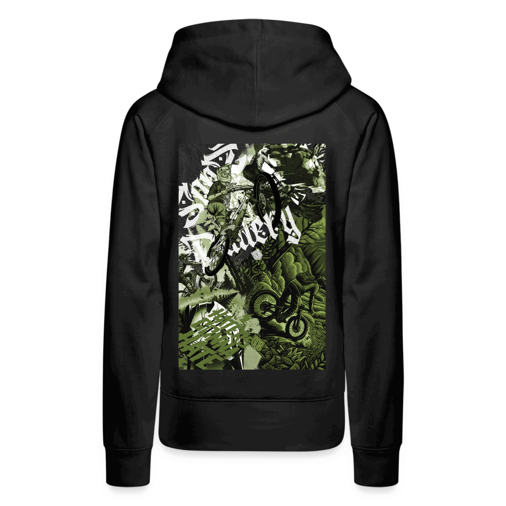 SPOD Frauen Premium Hoodie Collage - 2 Seiten bedruckt - Frauen Premium Hoodie E-Bike-Community