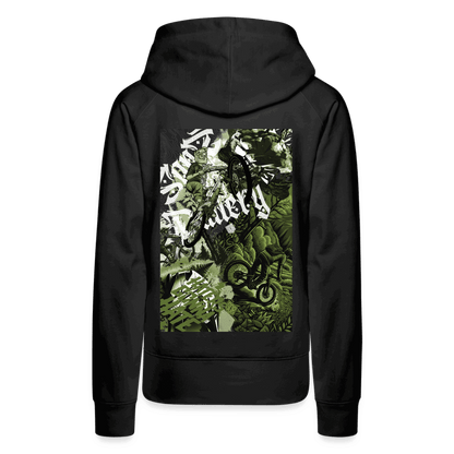 SPOD Frauen Premium Hoodie Collage - 2 Seiten bedruckt - Frauen Premium Hoodie E-Bike-Community