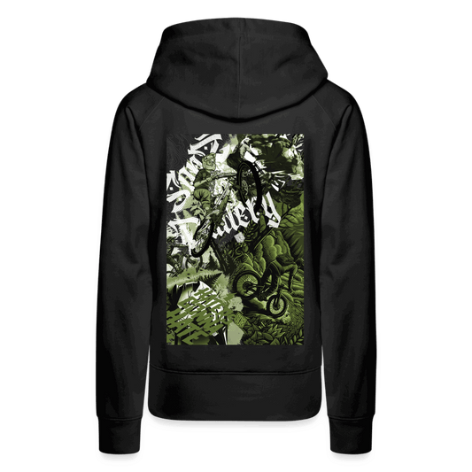 SPOD Frauen Premium Hoodie Collage - 2 Seiten bedruckt - Frauen Premium Hoodie E-Bike-Community