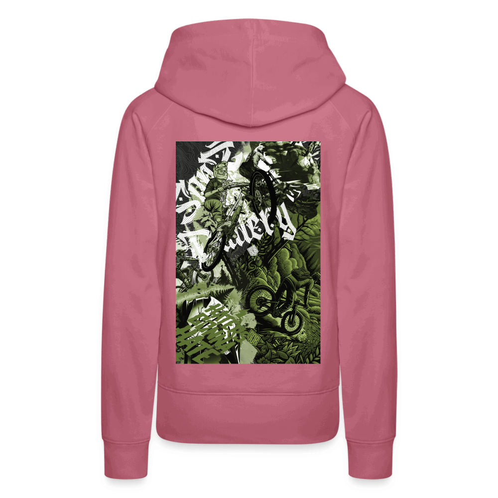 SPOD Frauen Premium Hoodie Collage - 2 Seiten bedruckt - Frauen Premium Hoodie E-Bike-Community