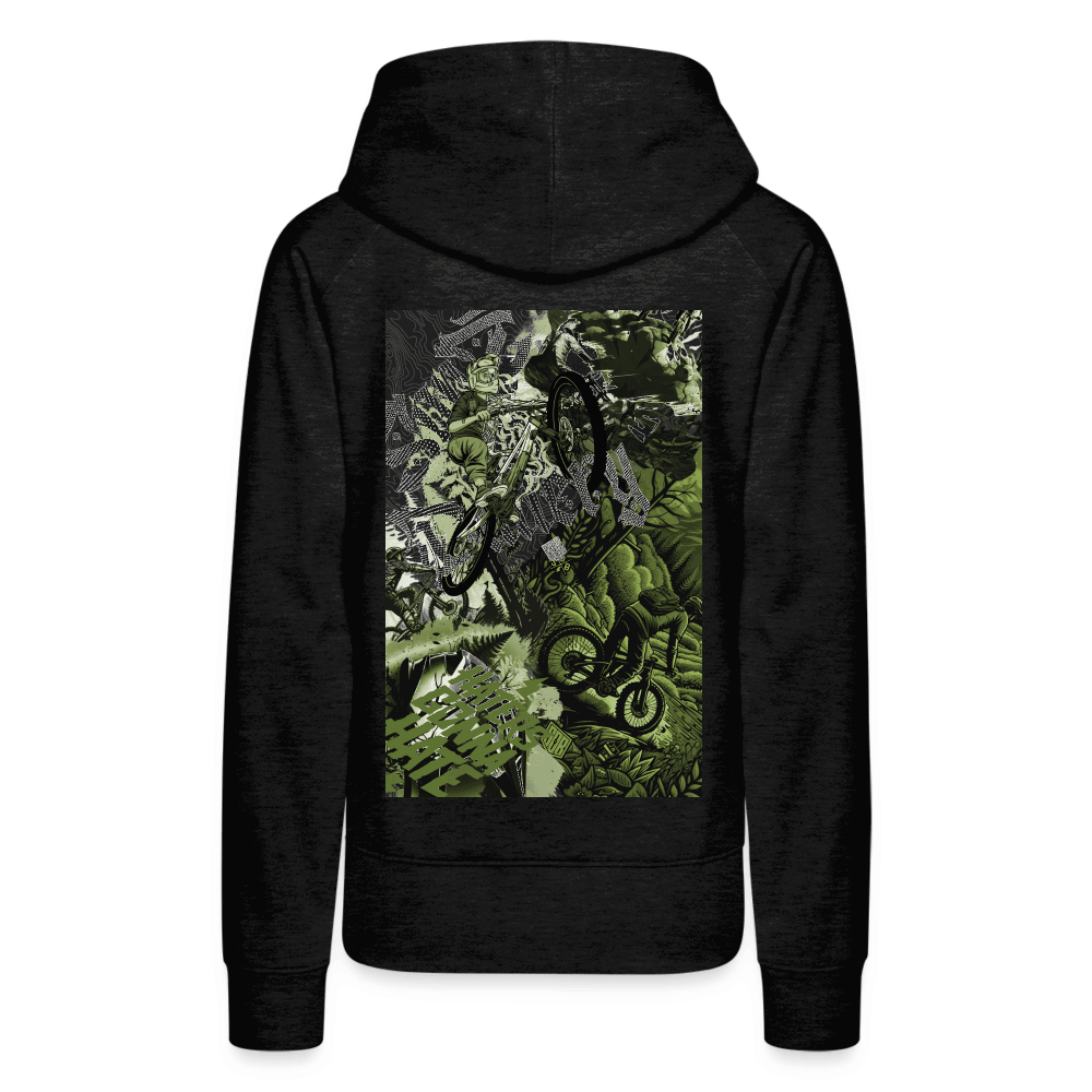 SPOD Frauen Premium Hoodie Collage - 2 Seiten bedruckt - Frauen Premium Hoodie E-Bike-Community