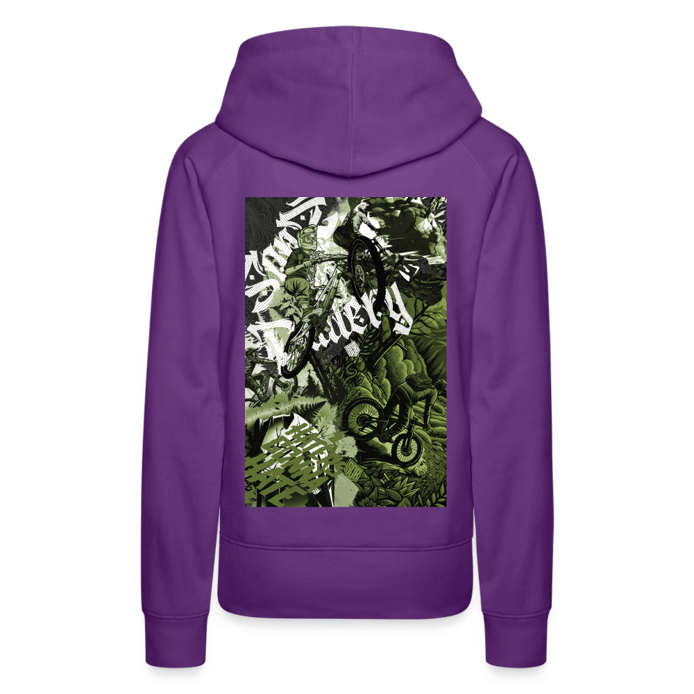 SPOD Frauen Premium Hoodie Collage - 2 Seiten bedruckt - Frauen Premium Hoodie E-Bike-Community