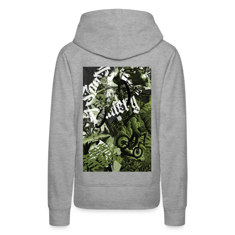 SPOD Frauen Premium Hoodie Collage - 2 Seiten bedruckt - Frauen Premium Hoodie E-Bike-Community