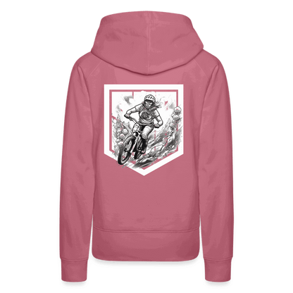 SPOD Frauen Premium Hoodie Front/Back - Lilly - Sisters of Battery Design - Frauen Premium Hoodie E-Bike-Community