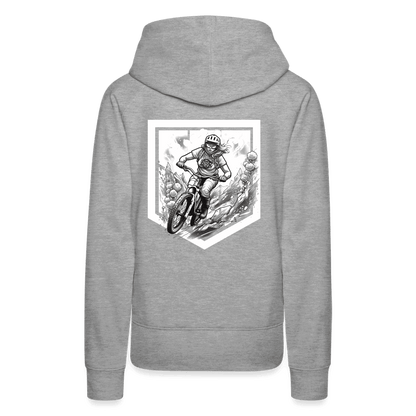 SPOD Frauen Premium Hoodie Front/Back - Lilly - Sisters of Battery Design - Frauen Premium Hoodie E-Bike-Community