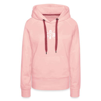 SPOD Frauen Premium Hoodie Front/Back - Lilly - Sisters of Battery Design - Frauen Premium Hoodie E-Bike-Community