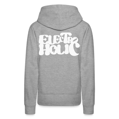 SPOD Frauen Premium Hoodie Grau meliert / S 60s Electroholic - Flock - Frauen Premium Hoodie E-Bike-Community