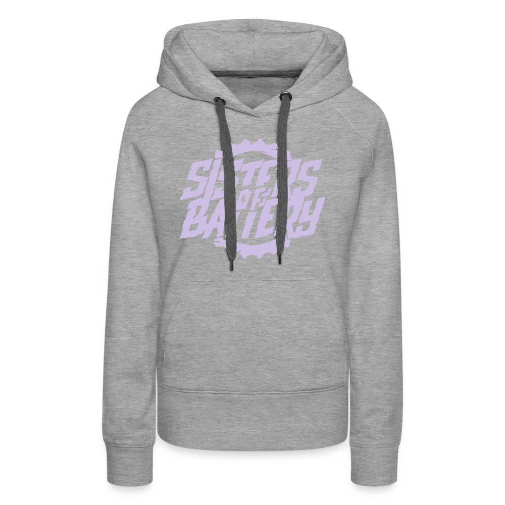 SPOD Frauen Premium Hoodie Grau meliert / S Sisters Color Frauen Premium Hoodie E-Bike-Community