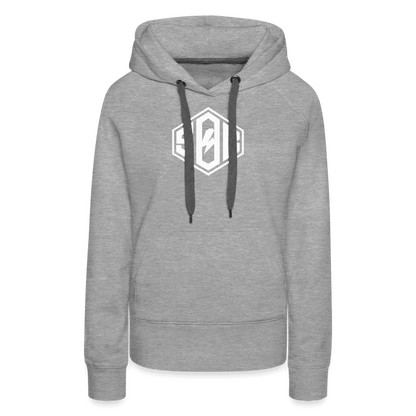 SPOD Frauen Premium Hoodie Grau meliert / S SoB Diamond 2-seitig bedruckt - Frauen Premium Hoodie E-Bike-Community