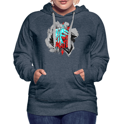 SPOD Frauen Premium Hoodie Haters gonna Hate Fullface - Frauen Premium Hoodie E-Bike-Community