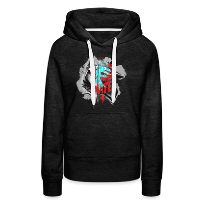 SPOD Frauen Premium Hoodie Haters gonna Hate Fullface - Frauen Premium Hoodie E-Bike-Community