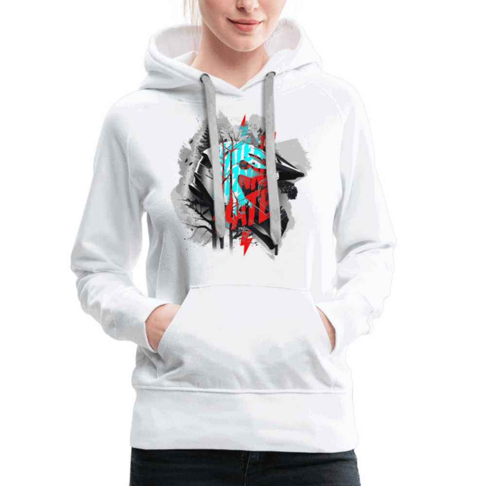 SPOD Frauen Premium Hoodie Haters gonna Hate Fullface - Frauen Premium Hoodie E-Bike-Community