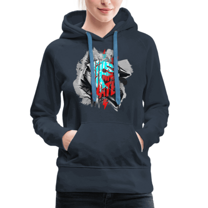 SPOD Frauen Premium Hoodie Haters gonna Hate Fullface - Frauen Premium Hoodie E-Bike-Community