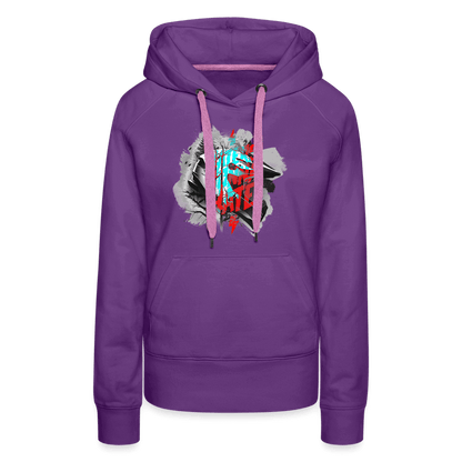 SPOD Frauen Premium Hoodie Haters gonna Hate Fullface - Frauen Premium Hoodie E-Bike-Community