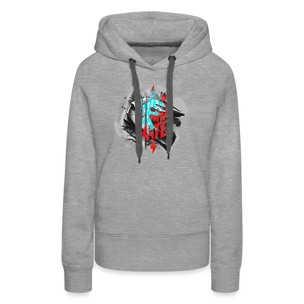 SPOD Frauen Premium Hoodie Haters gonna Hate Fullface - Frauen Premium Hoodie E-Bike-Community