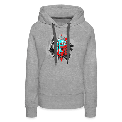 SPOD Frauen Premium Hoodie Haters gonna Hate Fullface - Frauen Premium Hoodie E-Bike-Community