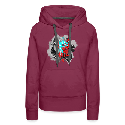 SPOD Frauen Premium Hoodie Haters gonna Hate Fullface - Frauen Premium Hoodie E-Bike-Community