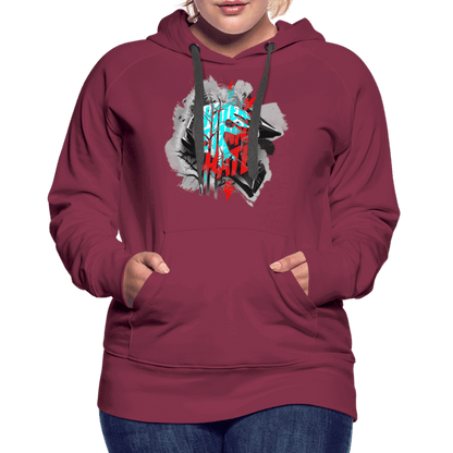 SPOD Frauen Premium Hoodie Haters gonna Hate Fullface - Frauen Premium Hoodie E-Bike-Community