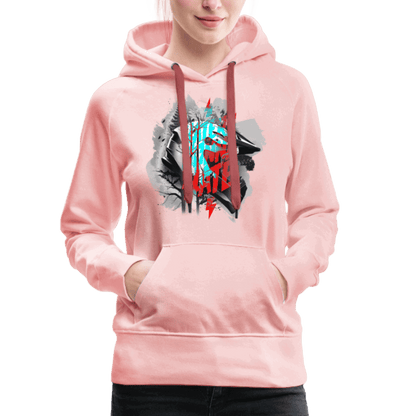 SPOD Frauen Premium Hoodie Haters gonna Hate Fullface - Frauen Premium Hoodie E-Bike-Community