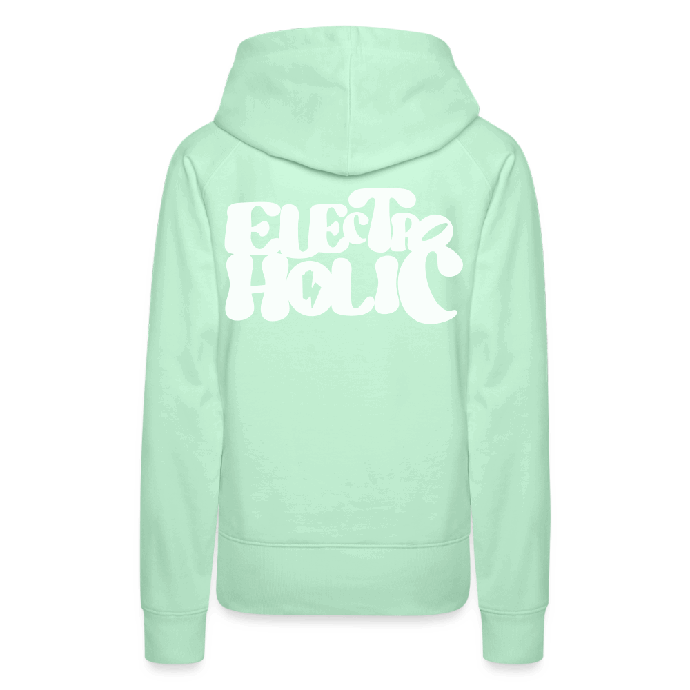 SPOD Frauen Premium Hoodie helles Mintgrün / S 60s Electroholic - Flock - Frauen Premium Hoodie E-Bike-Community