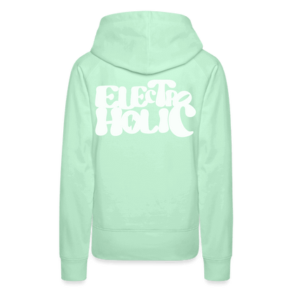 SPOD Frauen Premium Hoodie helles Mintgrün / S 60s Electroholic - Flock - Frauen Premium Hoodie E-Bike-Community