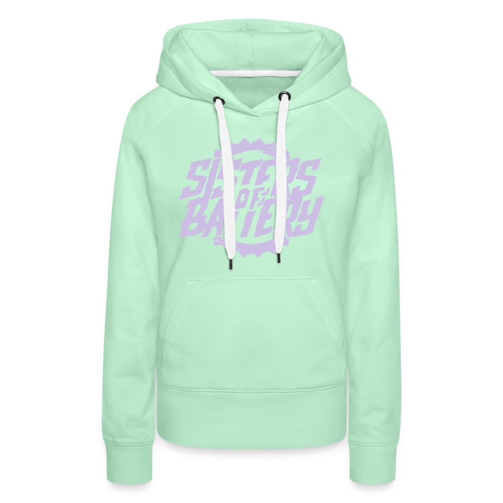 SPOD Frauen Premium Hoodie helles Mintgrün / S Sisters Color Frauen Premium Hoodie E-Bike-Community