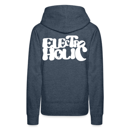 SPOD Frauen Premium Hoodie Jeansblau / S 60s Electroholic - Flock - Frauen Premium Hoodie E-Bike-Community