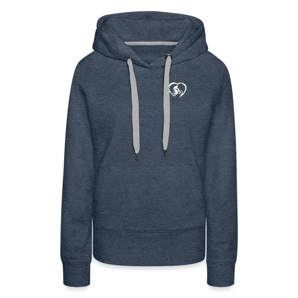 SPOD Frauen Premium Hoodie Jeansblau / S Love 2 Ride / ❤️ Frauen Premium Hoodie E-Bike-Community