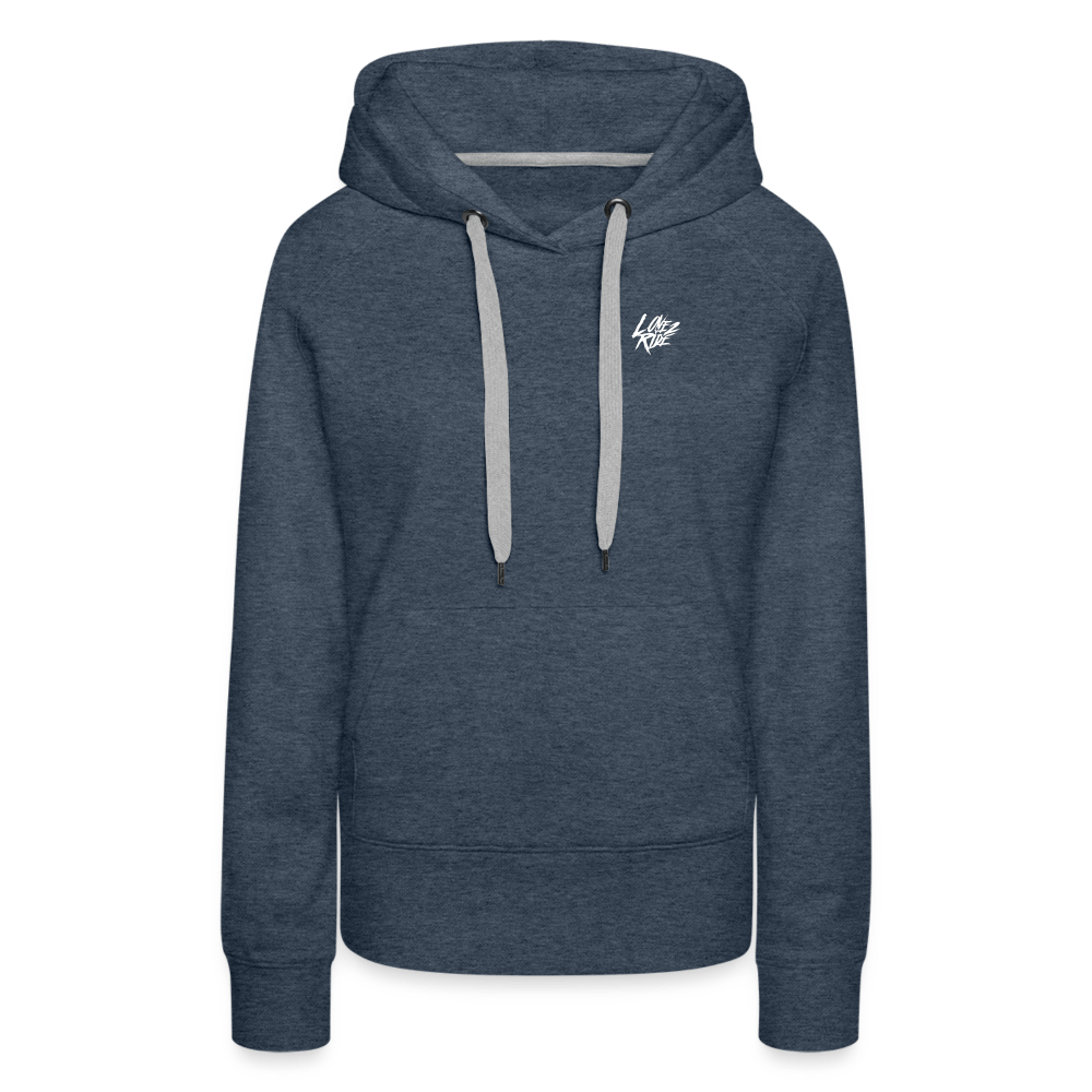 SPOD Frauen Premium Hoodie Jeansblau / S Love 2 Ride - Frauen Premium Hoodie E-Bike-Community