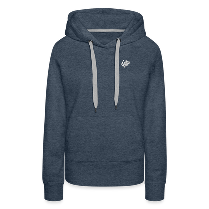 SPOD Frauen Premium Hoodie Jeansblau / S Love 2 Ride - Frauen Premium Hoodie E-Bike-Community