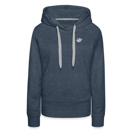 SPOD Frauen Premium Hoodie Jeansblau / S Love 2 Ride - Frauen Premium Hoodie E-Bike-Community