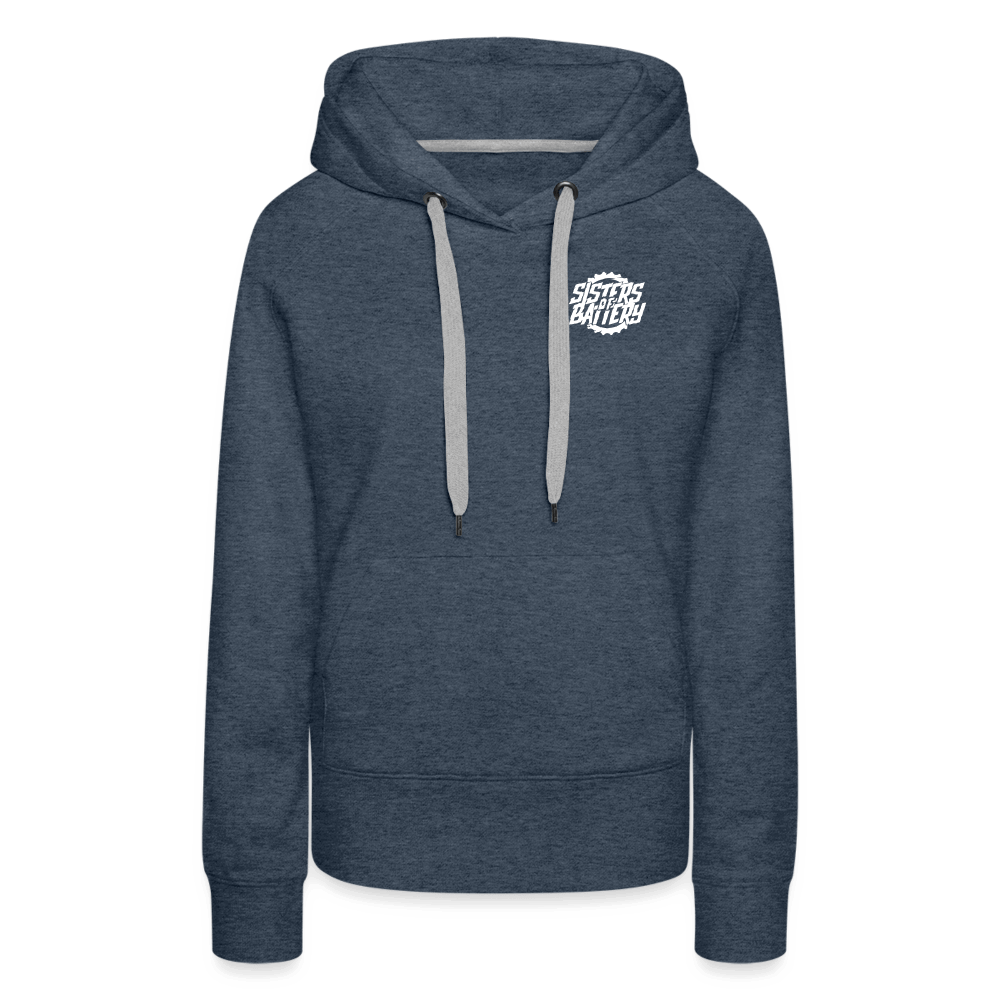 SPOD Frauen Premium Hoodie Jeansblau / S Sisters of Battery SoB - Frauen Premium Hoodie E-Bike-Community